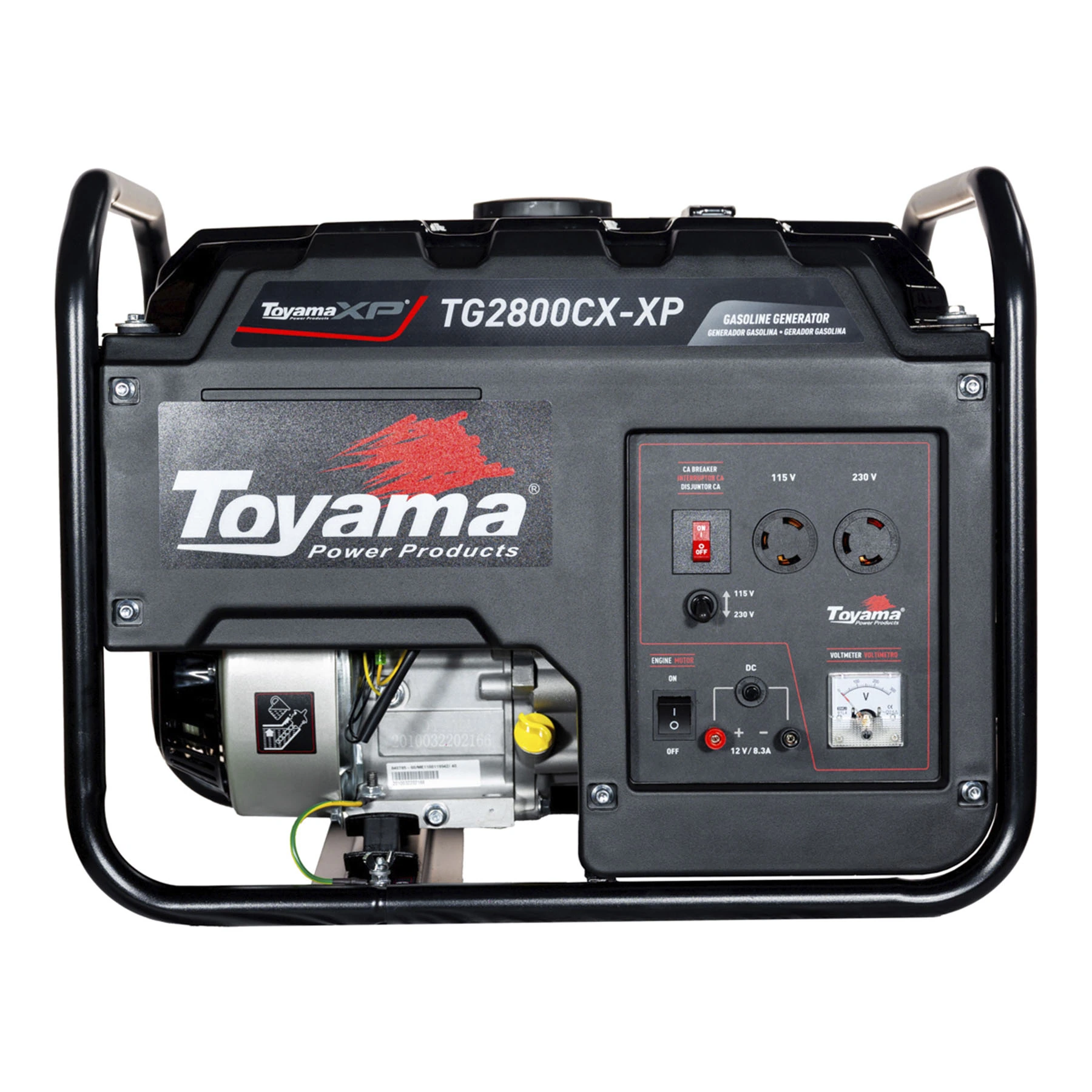 Gerador de Energia a Gasolina Aberto 2,5 Kva Bivolt com AVR TG2800CX-XP Toyama