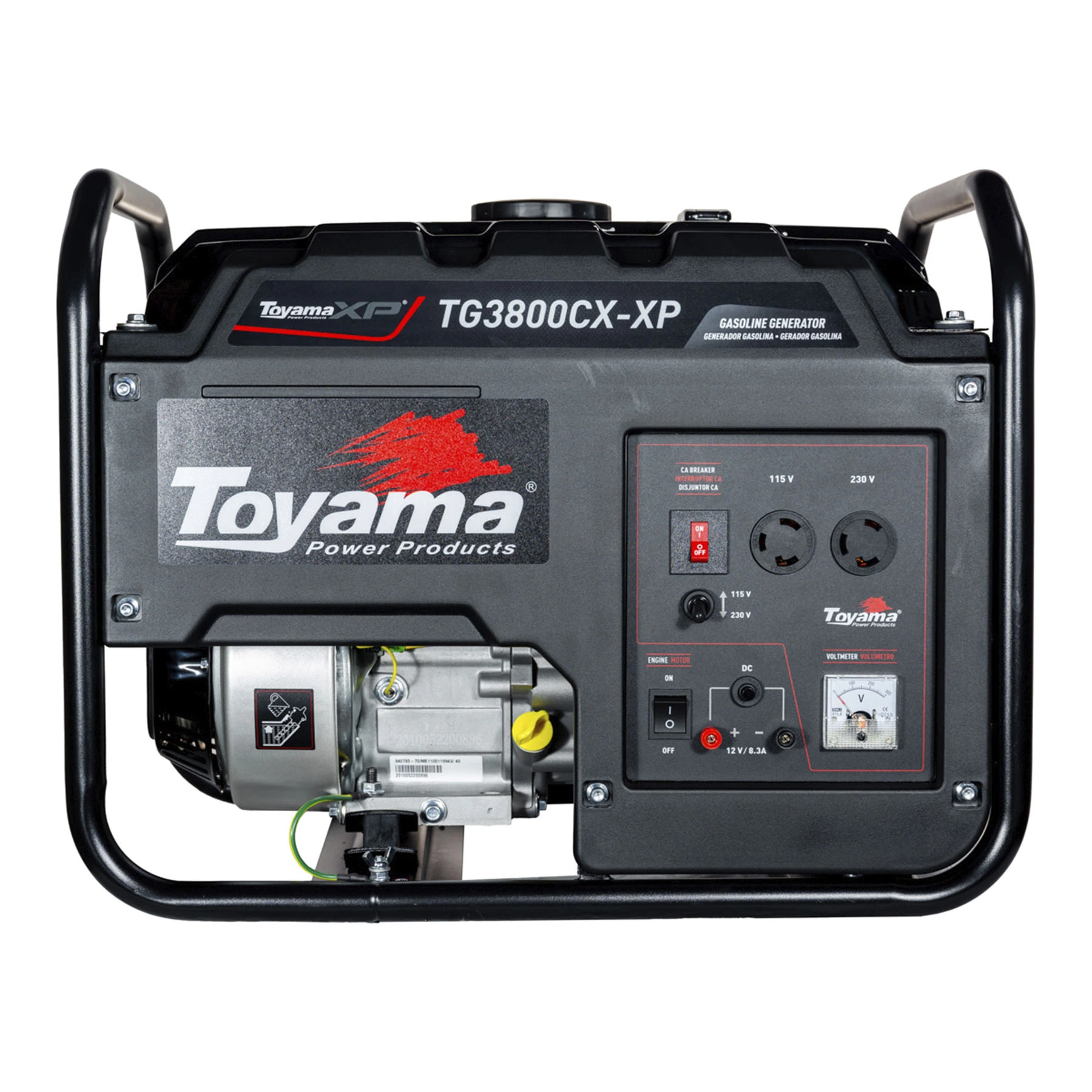 Gerador de Energia a Gasolina Aberto 3,1 Kva Bivolt com AVR TG3800CX-XP Toyama