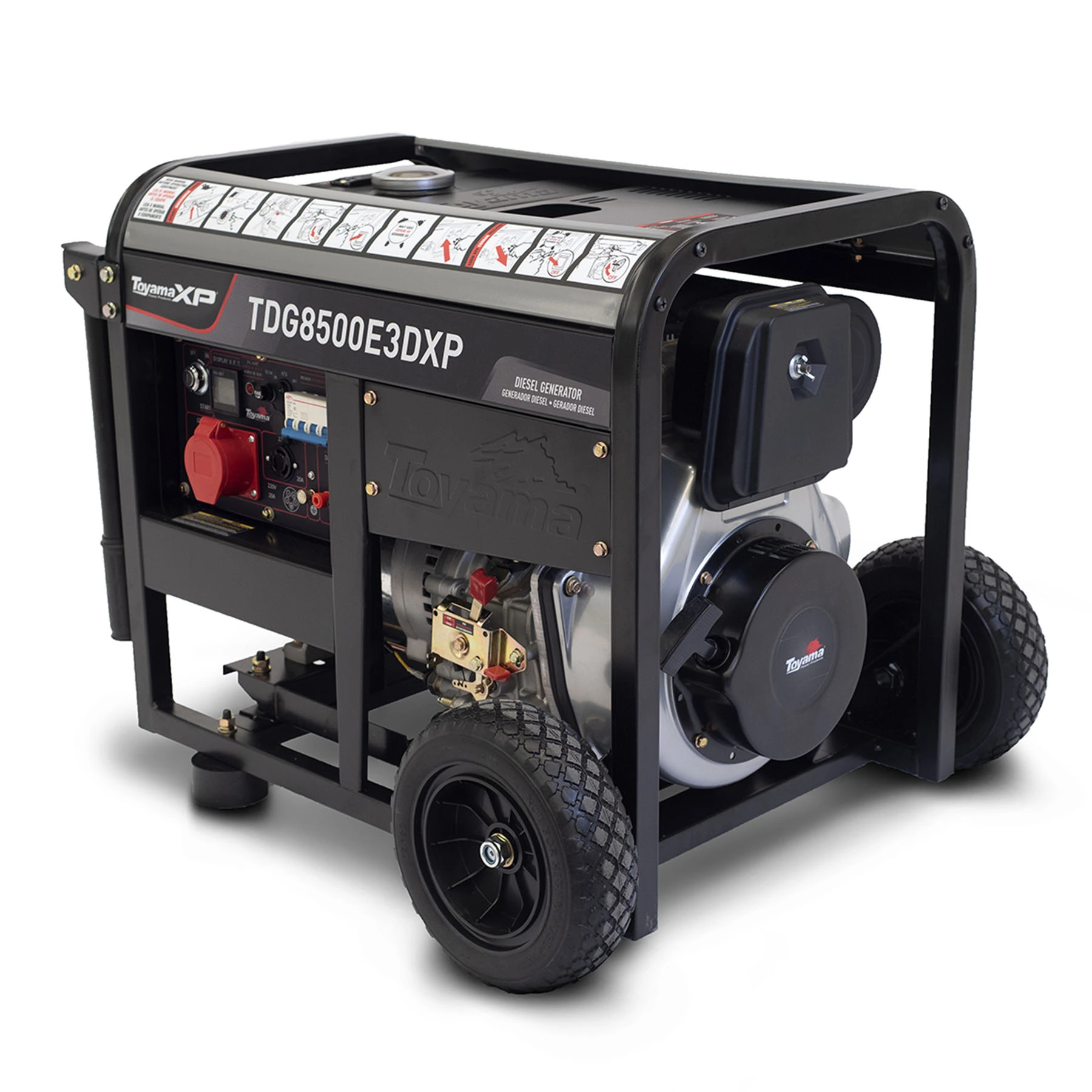 Gerador de Energia a Diesel Aberto 7,5 Kva 220V com AVR TDG8500E3DXP Toyama