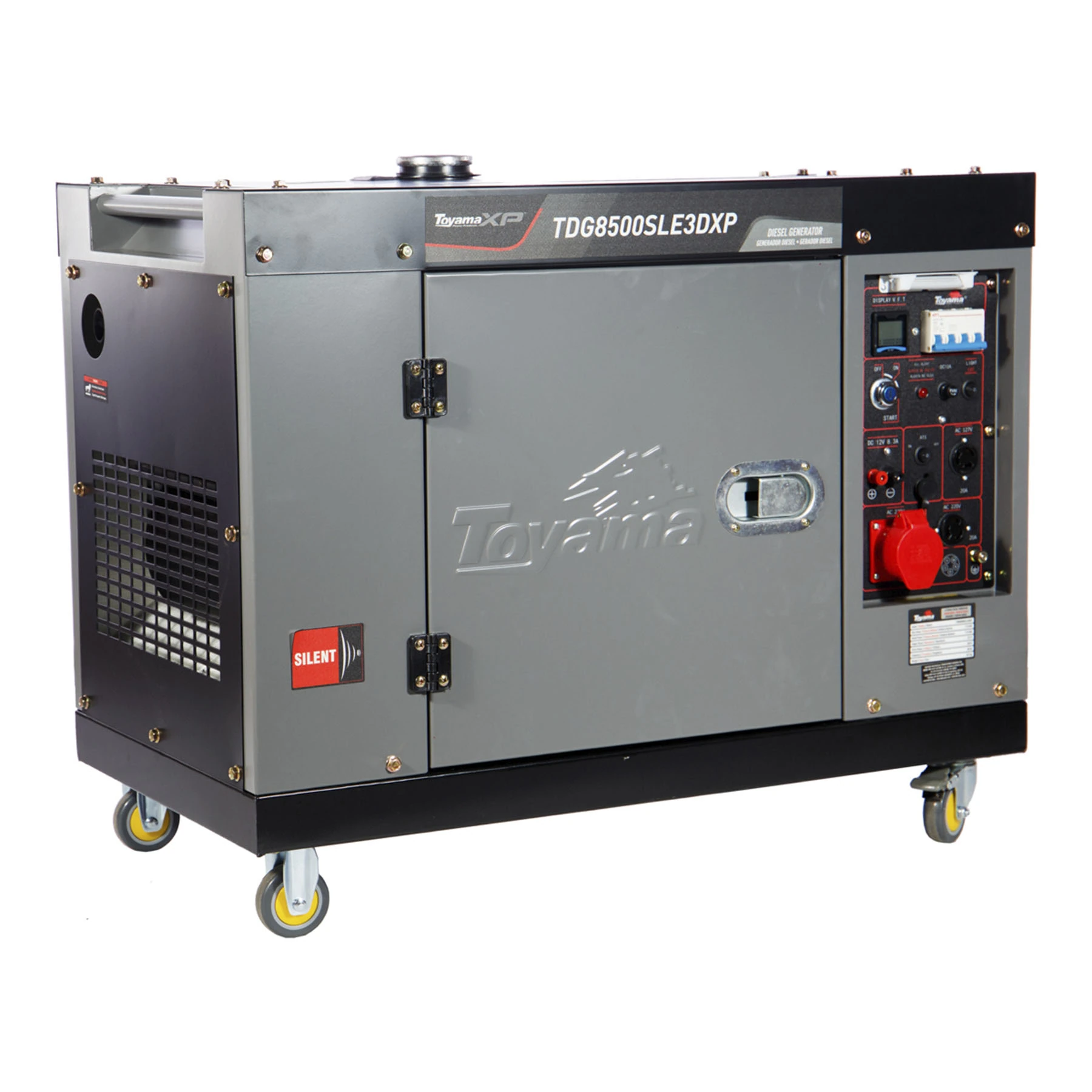 Gerador de Energia a Diesel Cabinado 7,5 Kva 220V com AVR TDG8500SLE3DXP Toyama