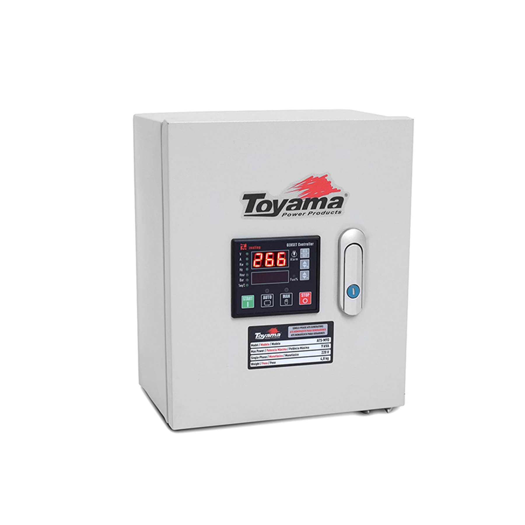 Painel ATS Portátil Monofásico 220V ATS-M9D - 220V Toyama