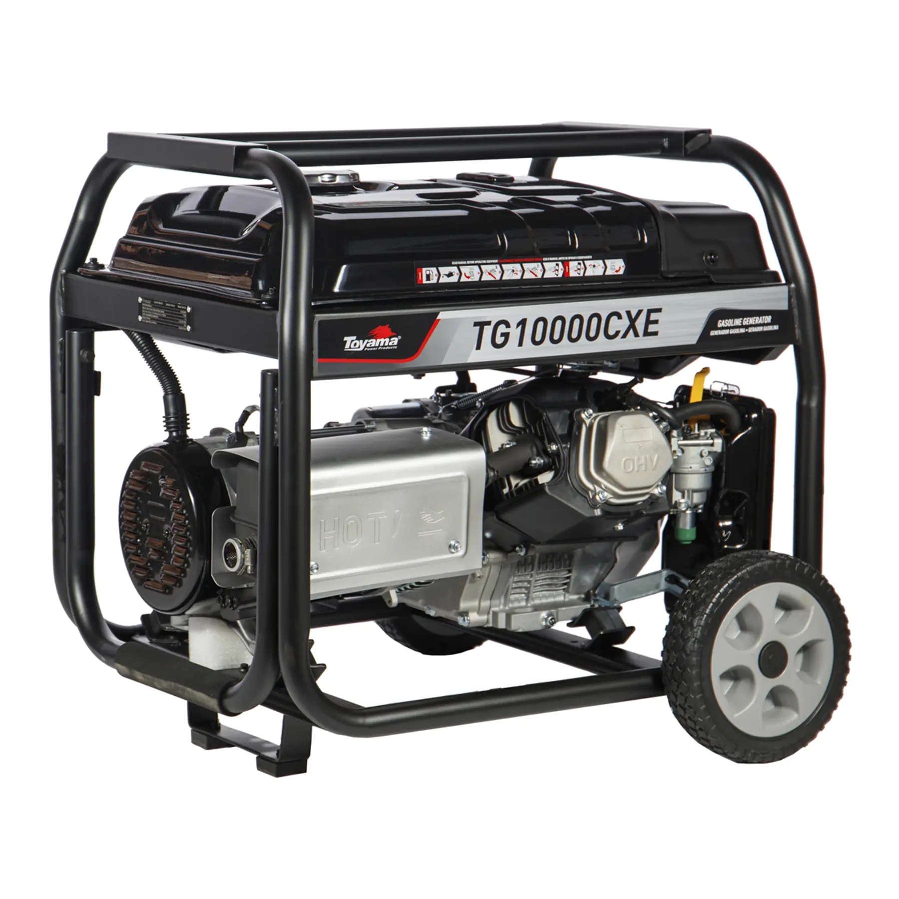 Gerador de Energia a Gasolina Aberto 9 Kva Bivolt com AVR TG10000CXE Toyama
