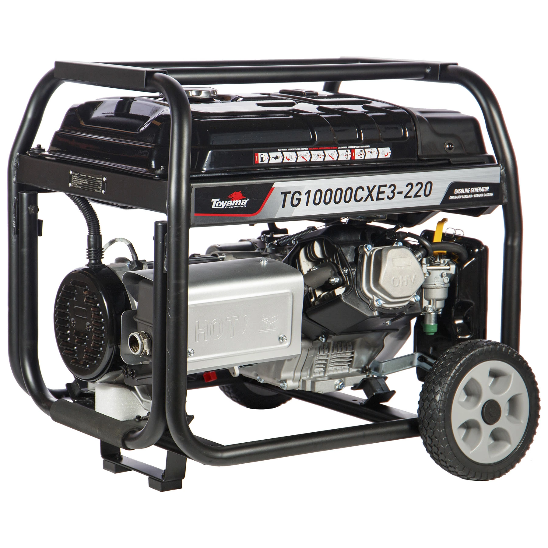 Gerador de Energia a Gasolina Aberto 11,25 Kva 220V com AVR TG10000CXE3-220 Toyama