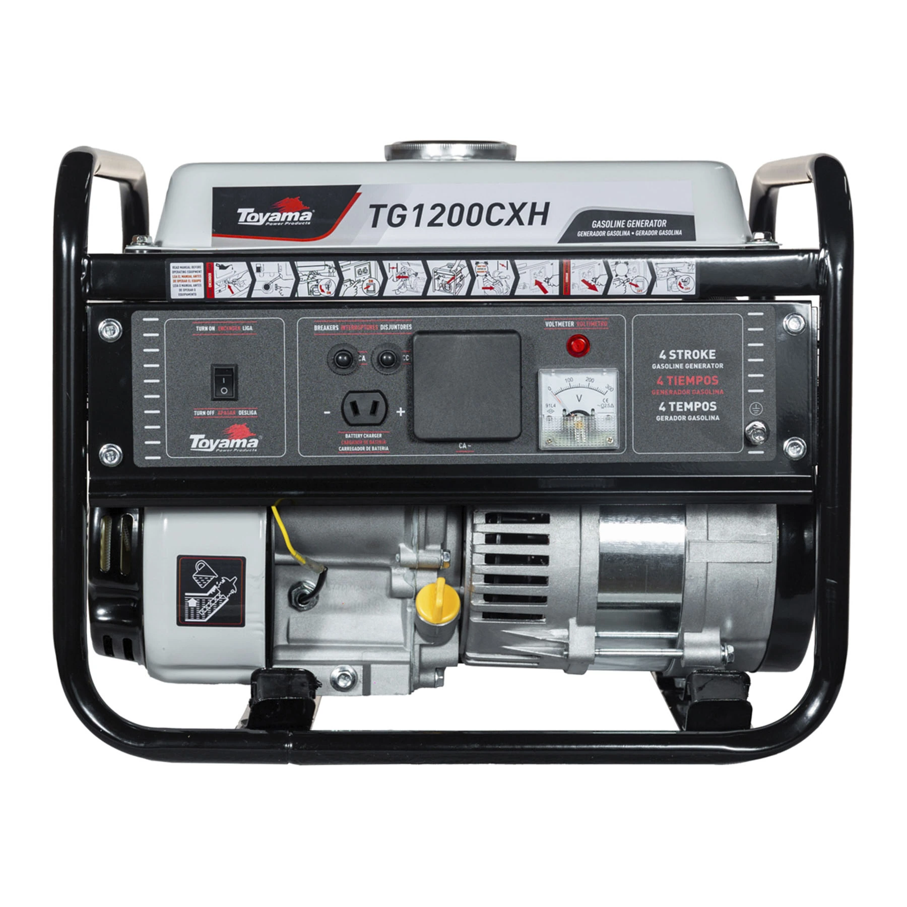 Gerador de Energia a Gasolina Aberto 1,1 Kva 127V (110V) TG1200CXH-110 Toyama