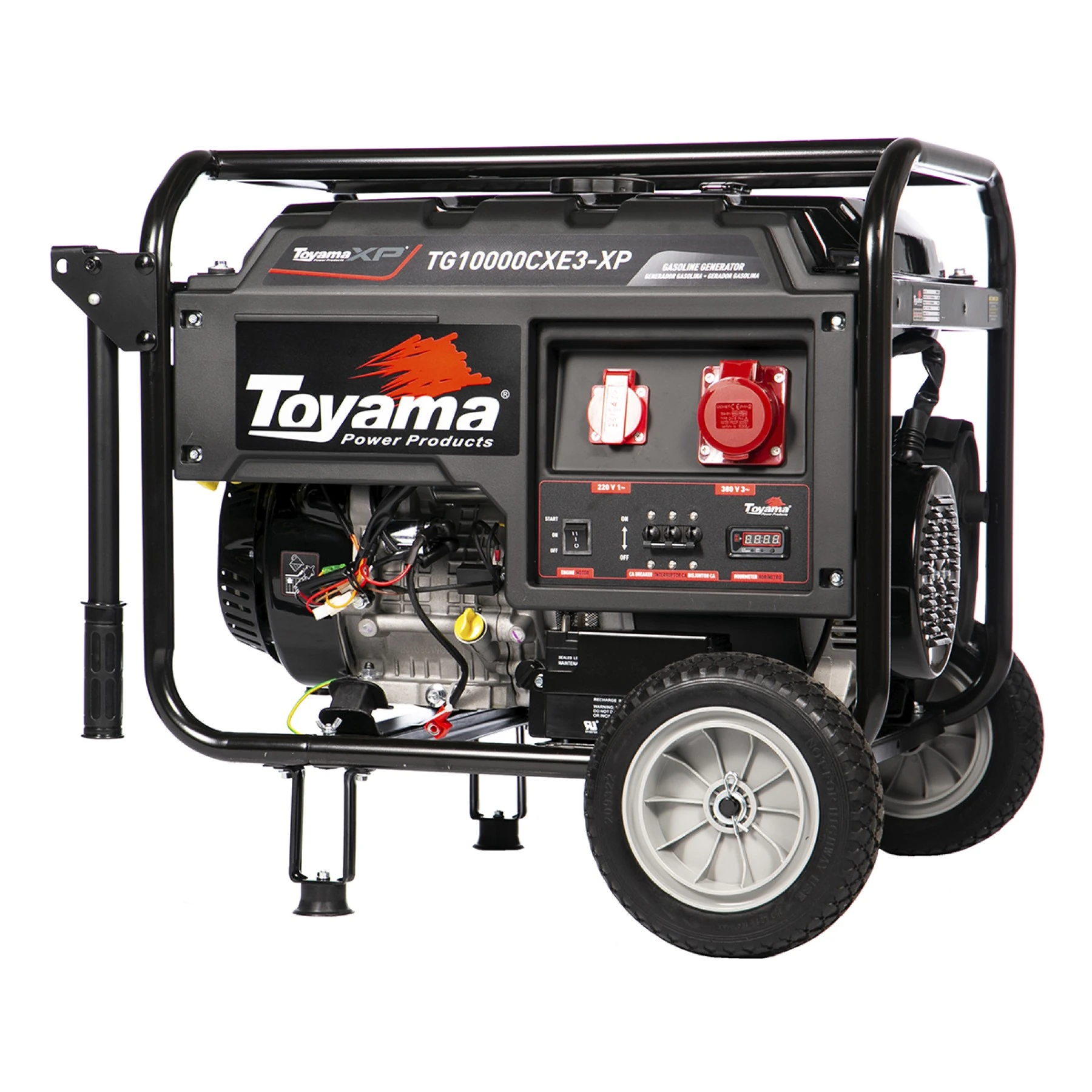 Gerador a Gasolina Aberto 11,5Kva 380V (220V) AVR Toyama