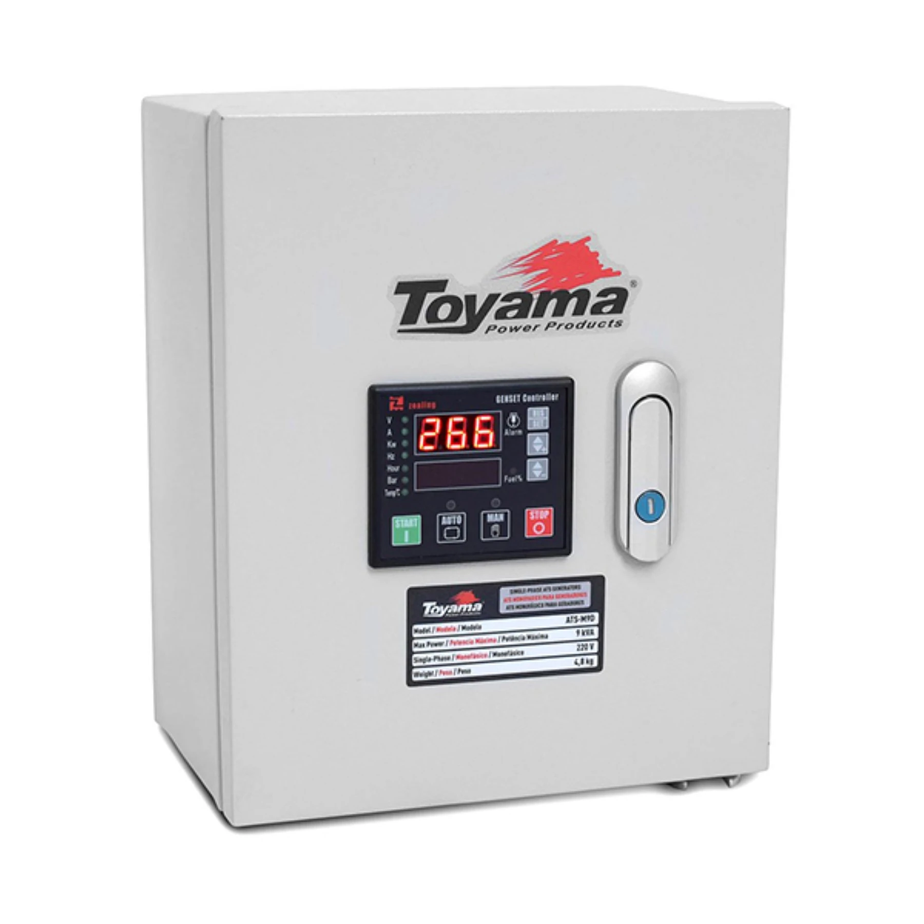 Painel ATS Portátil Monofásico 127V (110V) ATS-M9D - 110V Toyama