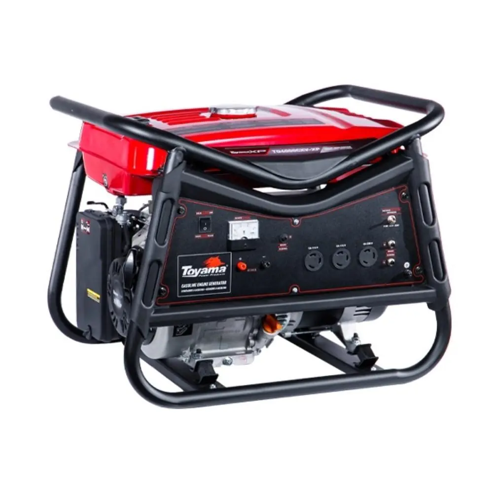 Gerador Gasolina Toyama 4.0kva Avr Bivolt Quadro "v" Sensor De Óleo Partida Manual Tg4000cxv-xp