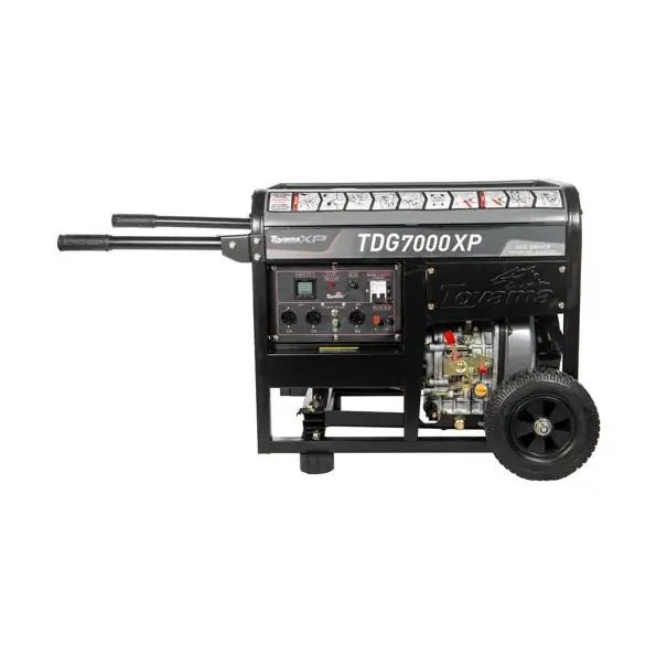 Gerador Diesel Toyama Refrigerado À Ar 6000w Bivolt 115/230v P.manual Alternador Cobre Tdg7000xp