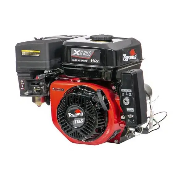 Motor Gasolina Toyama 6,5hp 196cc 4t Ohv Eixo 3/4   Multiuso Com Sensor De Óleo P.elétrica Te65ekx