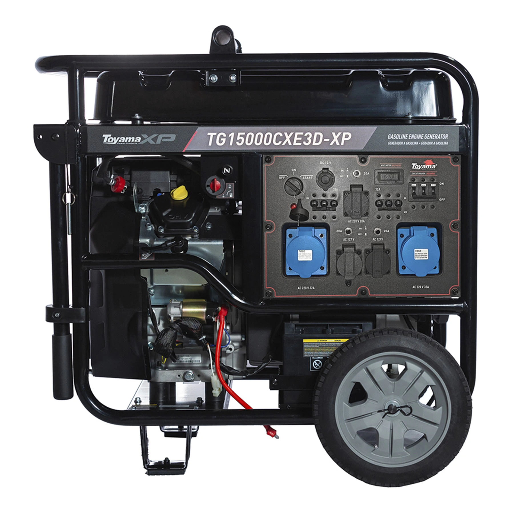Gerador de Energia a Gasolina Aberto 17 Kva 220V com AVR TG15000CXE3D-XP Toyama