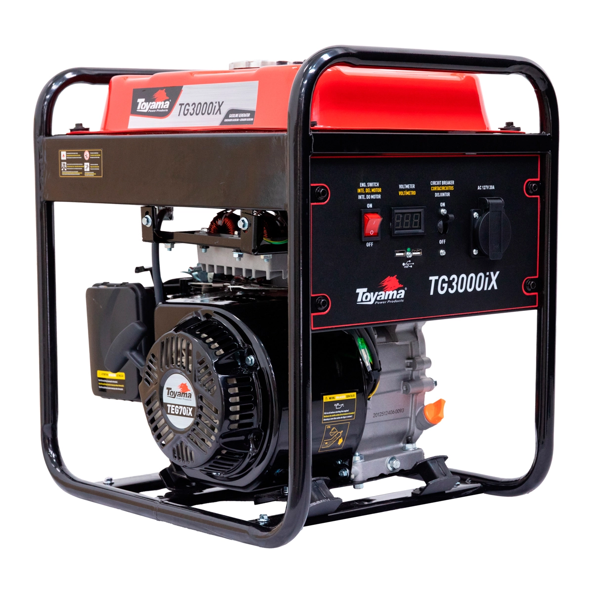 Gerador a Gasolina Aberto 2,8Kva 127V (110V) TG3000IX Toyama