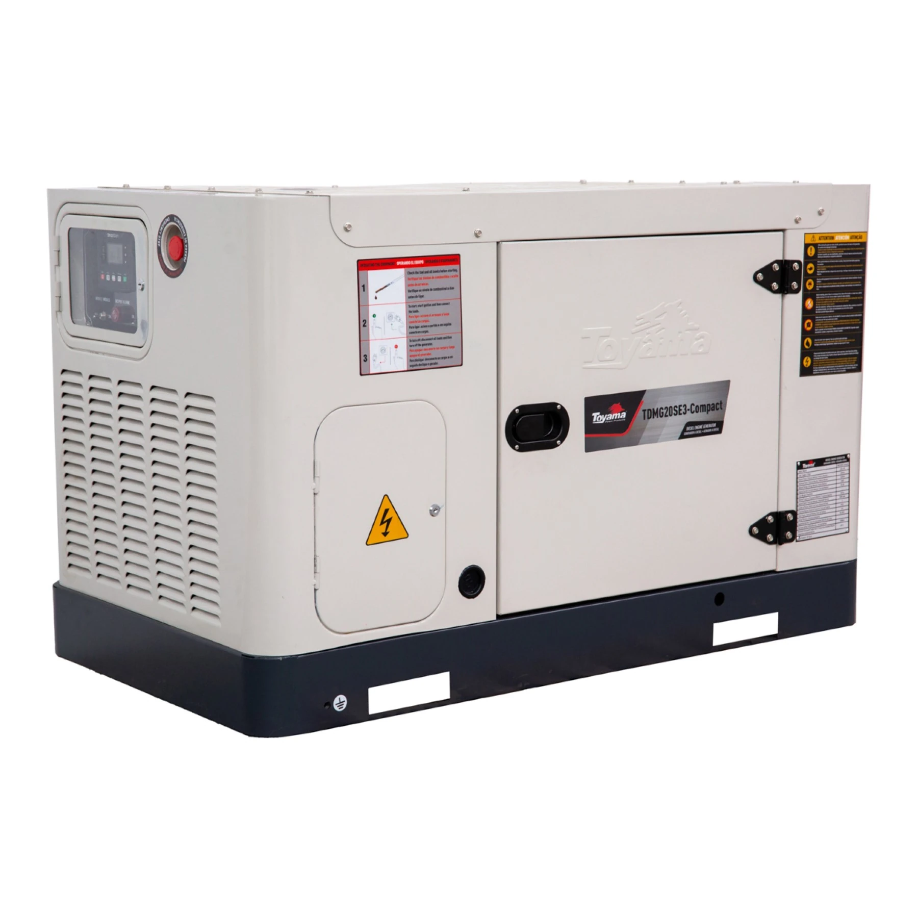 Gerador a Diesel Cabinado 22Kva 380V (220V) AVR TDMG20SE3 Toyama