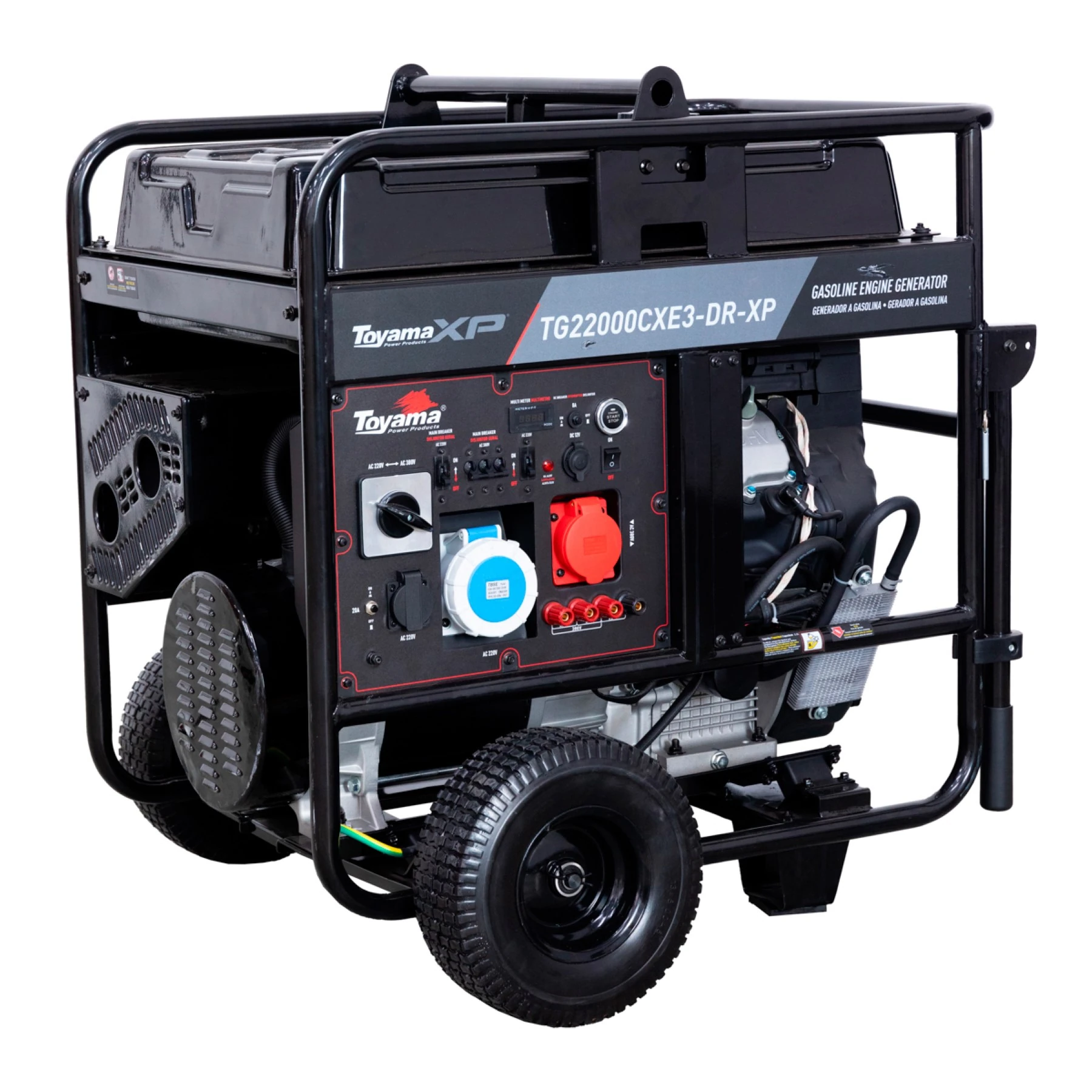 Gerador a Gasolina Aberto 23,75kva 380V (220V) AVR TG22000CXE3-DR-XP Toyama