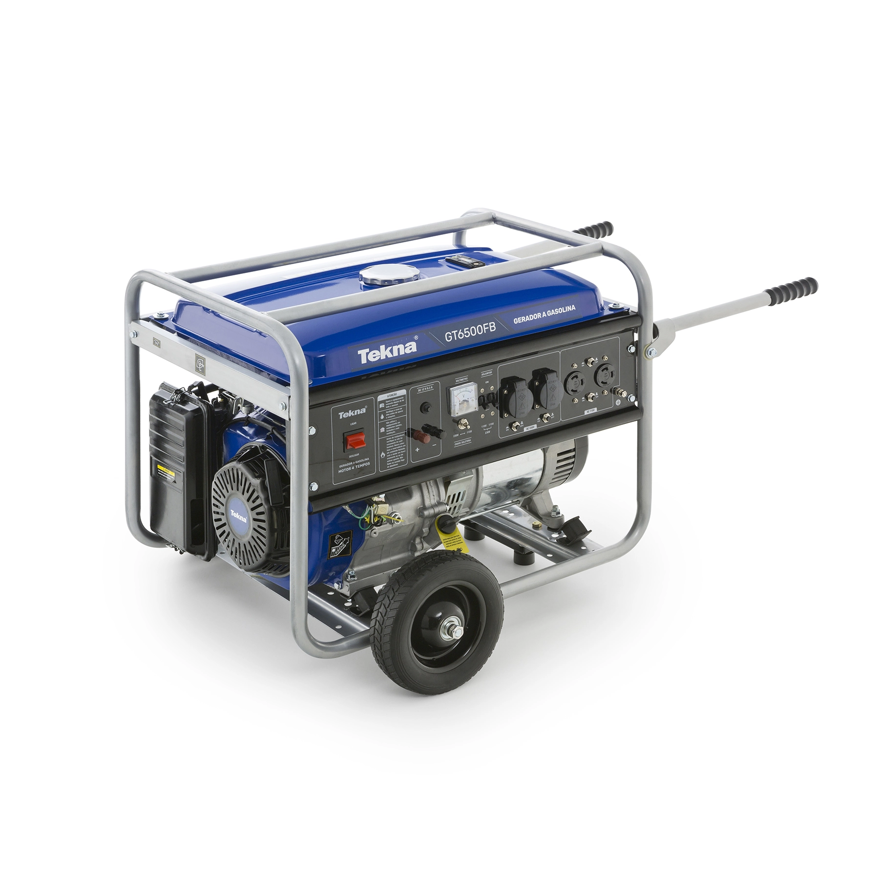 Gerador de Energia à Gasolina 7,2Kva Partida Elétrica Motor 15HP 4T 25L GT8000FBE Bivolt Tekna