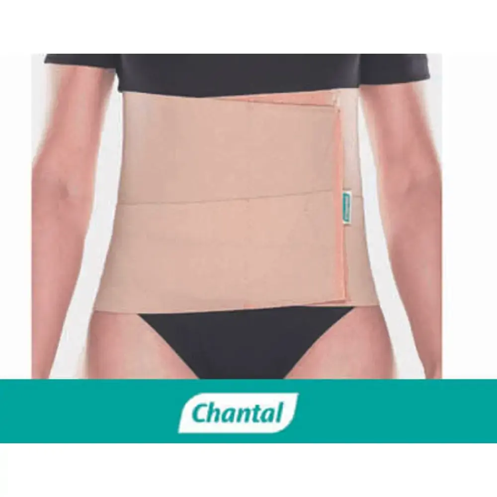 Faixa Lombar De 25cm com Barbatana Chantal - Faixa chantal G Bege