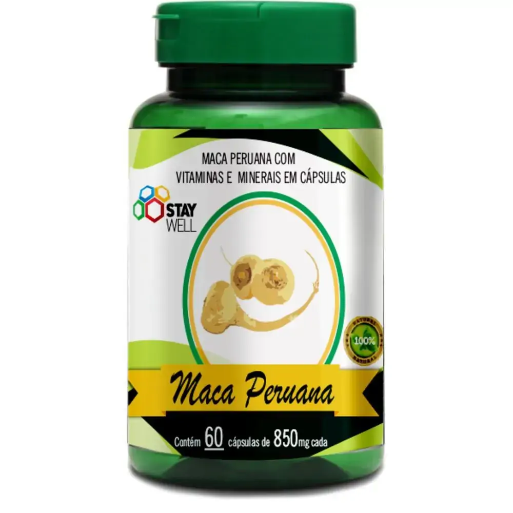 Maca Peruana 850 Mg 60 Caps Sport Nutrition
