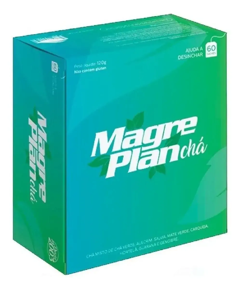 Magre Plan Chá Tradicional C/ 60 Sachês De 2g Cada