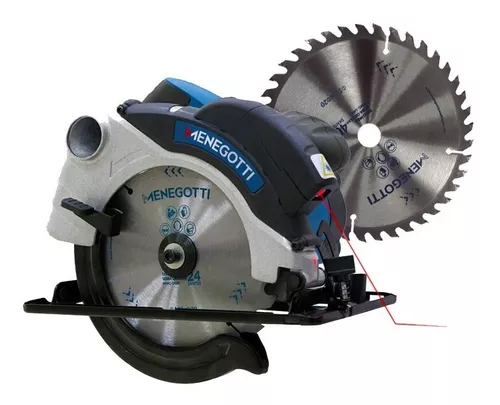 Serra Circular Mmc-1400 220v 1400w Com Disco Corte Menegotti