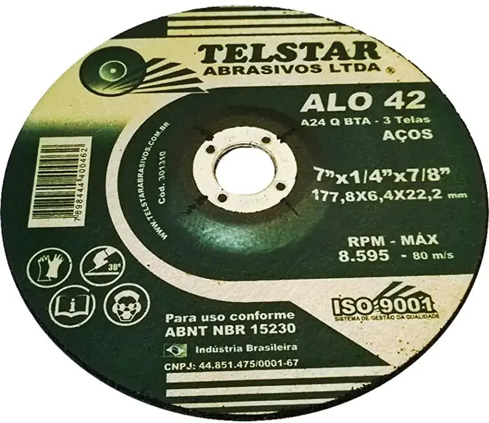 Disco De Desbaste Telstar 41/2x7/8