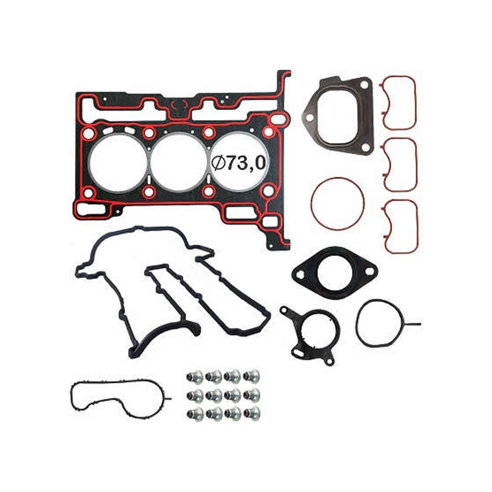 Jogo de Juntas Superior FORD KA Fibra com Retentor - BASTOS JUNTAS 131290PKR