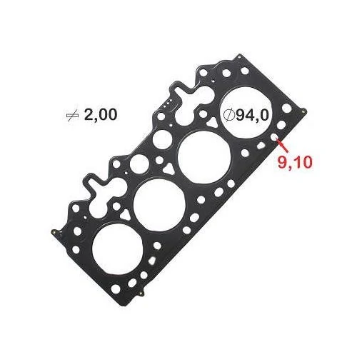 Junta do Cabeçote (2.00mm) FORD RANGER Metal - BASTOS JUNTAS 131575ML4