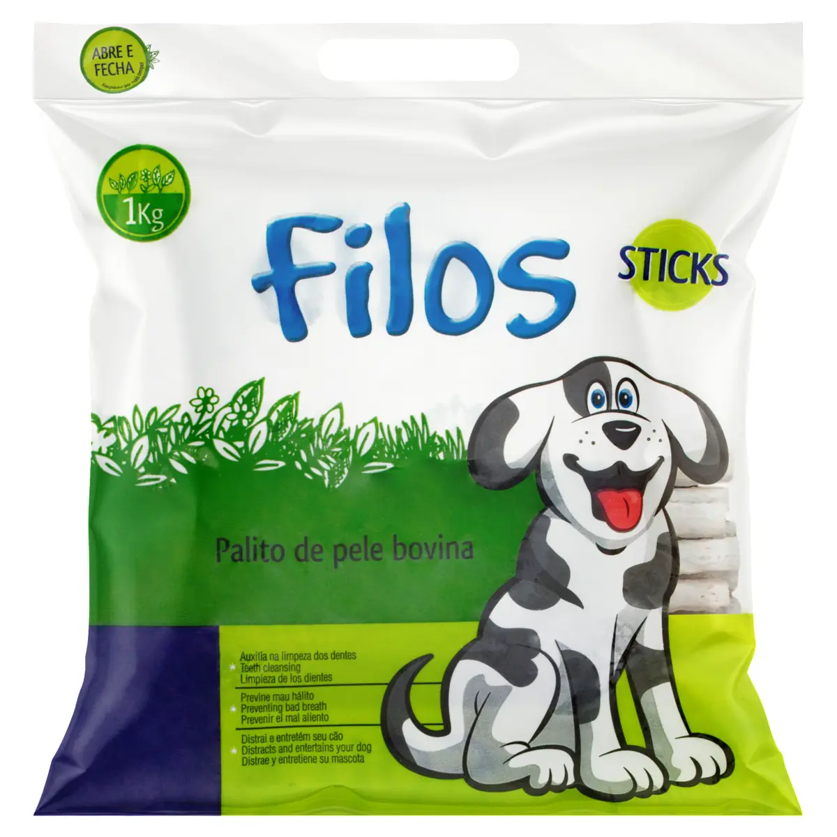 Palito Mastigável Para Cães Filos 1kg