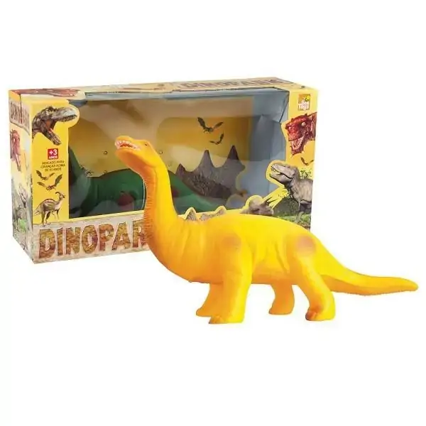 Shunossaurus Vinil Dinossauro 32 Cm Cor Sortida