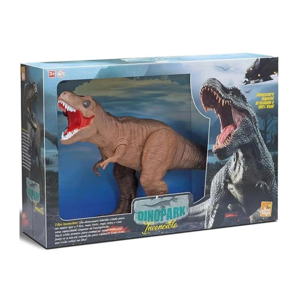 Dinossauro Dinopark Hunters Invencible Rex 573 Bee Toys