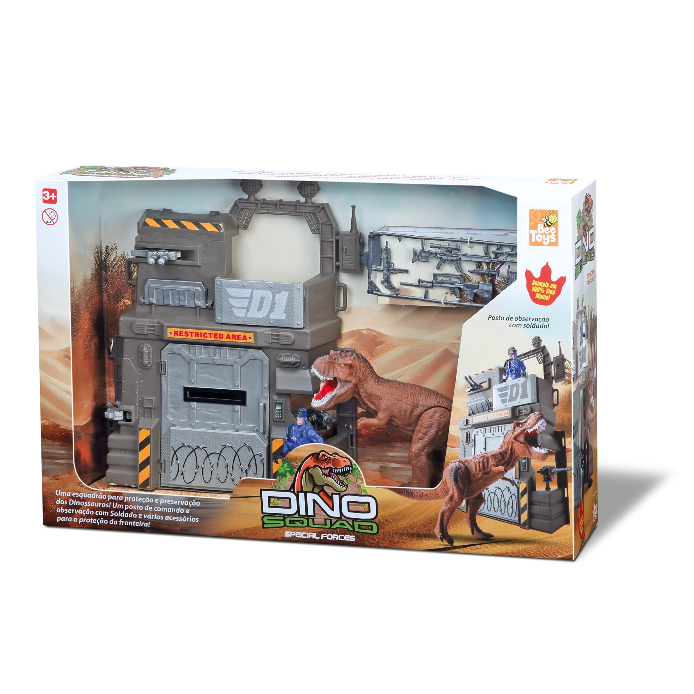 Dinossauro Dinopark Hunters Forca Terrestre 574 Bee Toys