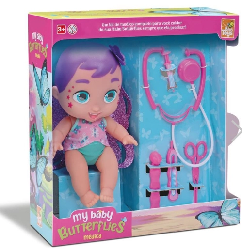 Boneca My Baby Butterflies Medica 0762 Bee Toys