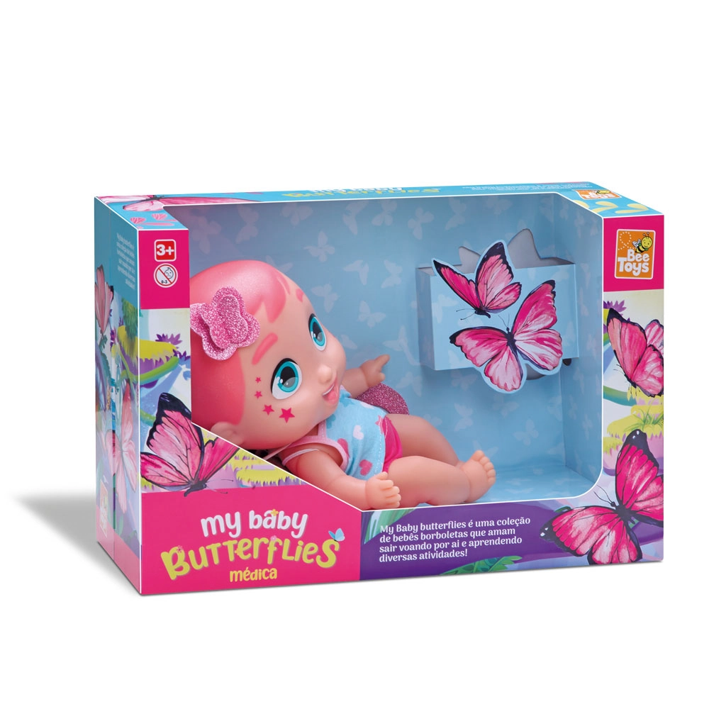 Boneca My Baby Butterflies 0763 Bee Toys