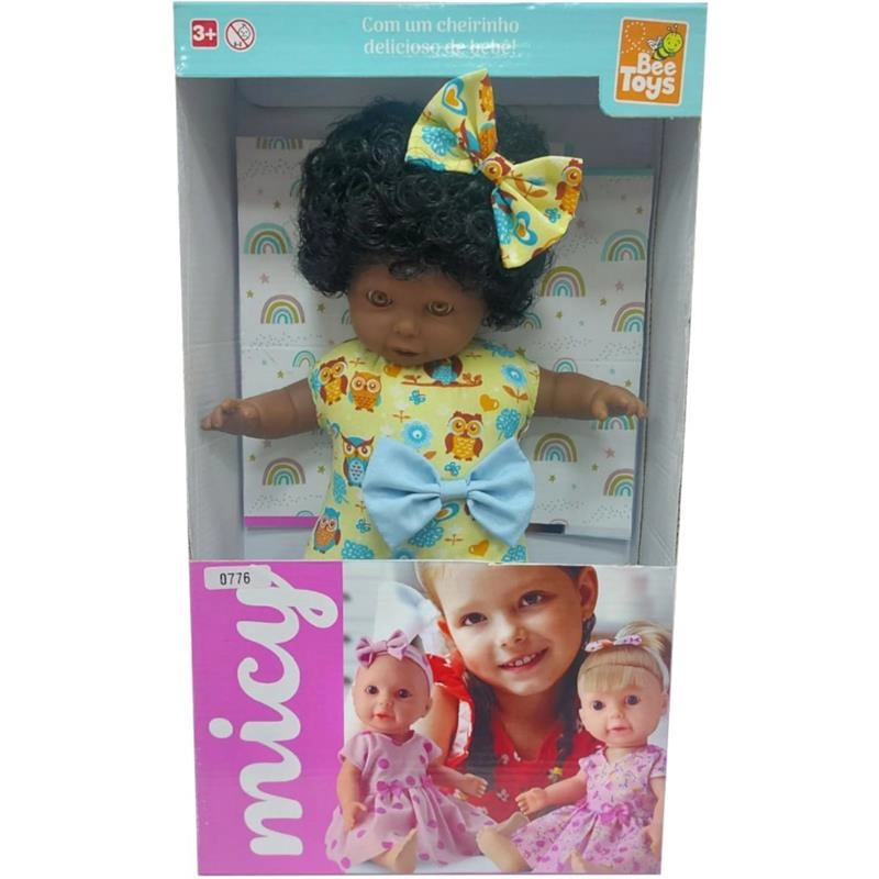 Boneca Micy Negra 0776 Bee Toys