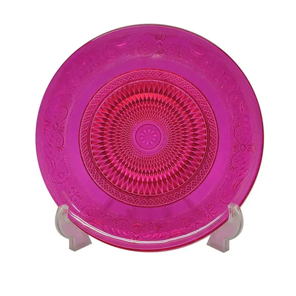 Prato Vidro Urban Fine Decor 29x2cm Rosa