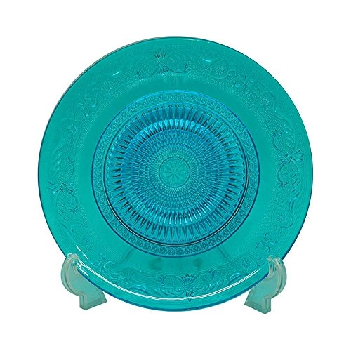 Prato Vidro Urban Fine Decor 29x2cm Azul