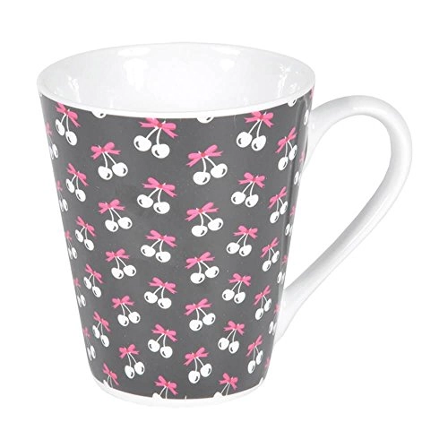 Caneca Porcelana Cherry Preto
