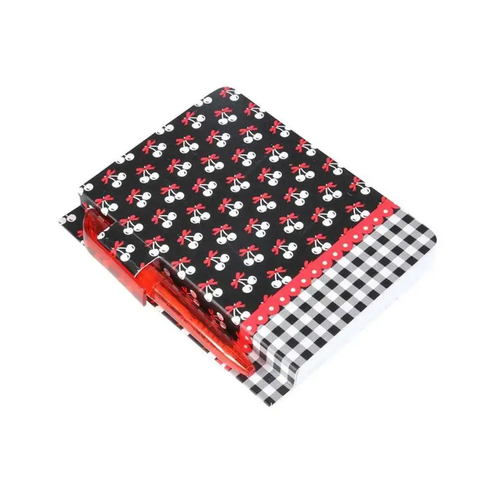 Bloco Anotacoes Cherries Bor. Xadrez C/mini Caneta
