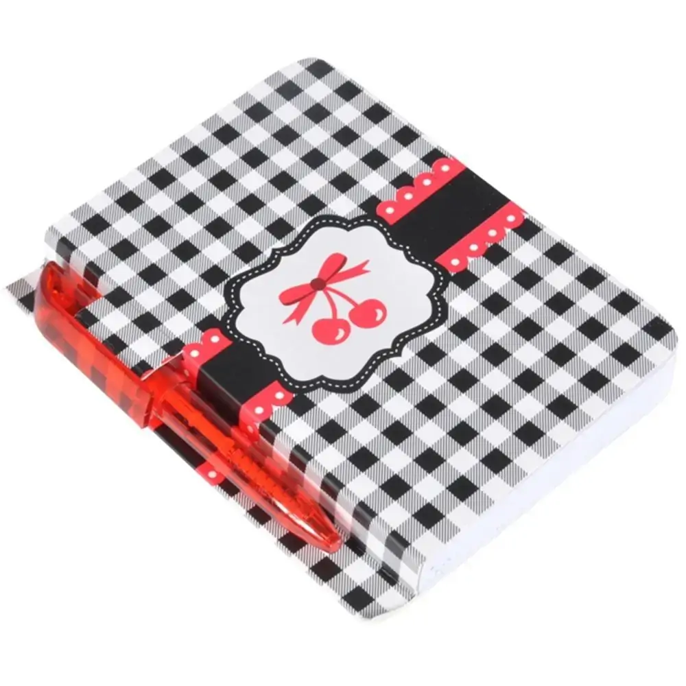 Bloco Anotacoes Cherries Xadrez Mini