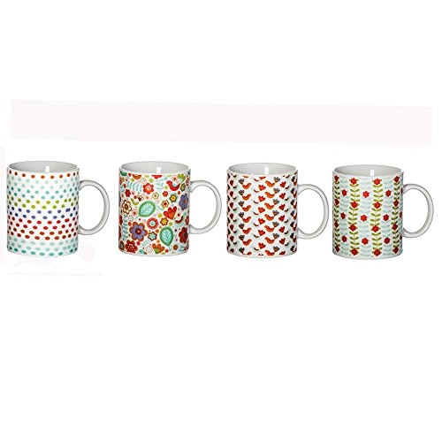 Caneca Porcelana Birds And Birds Cod 24711 Urban