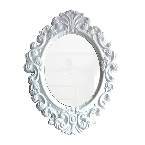 Espelho Metrop.plastico Oval Big Princessa Bco