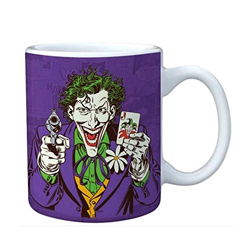 Caneca Porcelana Coringa Roxa