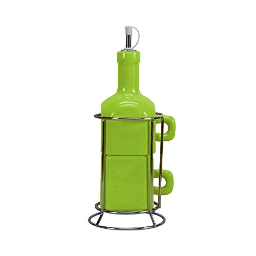 Galheteiro Ceramica Verde Geral