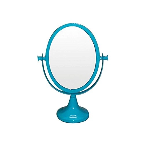 Espelho Mesa Metal Urban Romantic Oval Azul