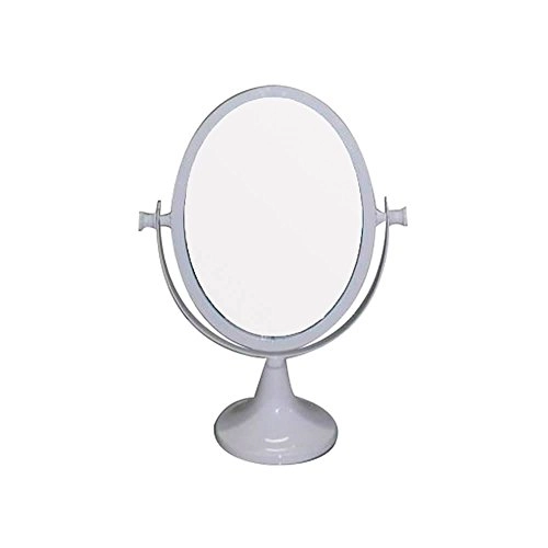 Espelho Mesa Metal Urban Romantic Oval Branco