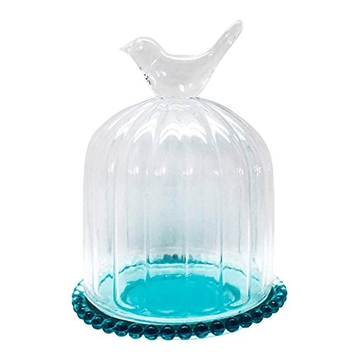 Prato P/doce Urban Vidro Bird On The Dome Azul