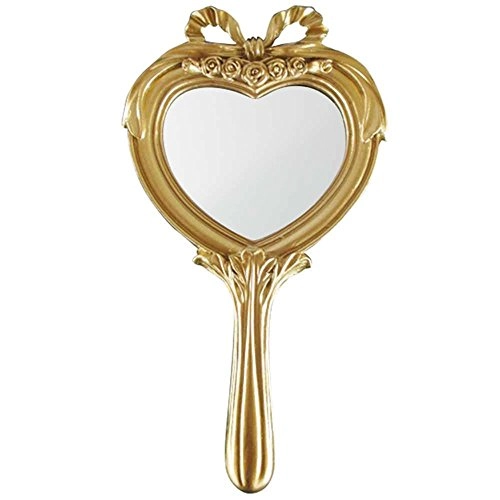 Espelho Urban Resina 14x2x26cm Heart Dourado