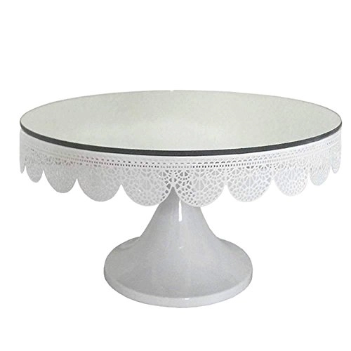 Prato P/bolo Urban Fancy C/pe Espelhado Branco