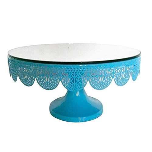 Prato P/bolo Urban Fancy C/pe Espelhado Azul