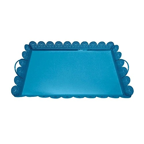 Bandeja Ferro Urban 43,5x25cm Fancy Quadrada Azul