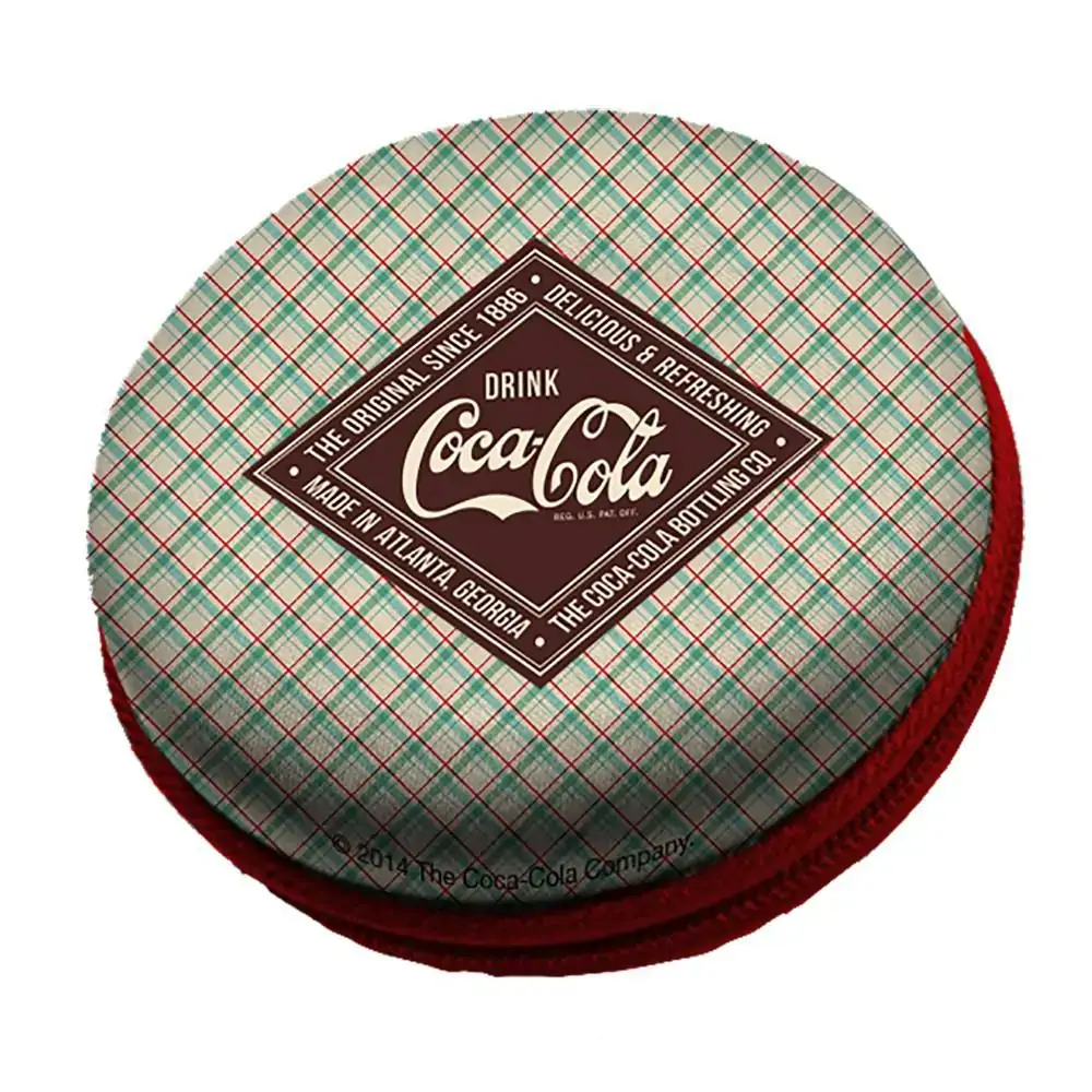 Caixa Som Plastico Coca Cola Xadrez