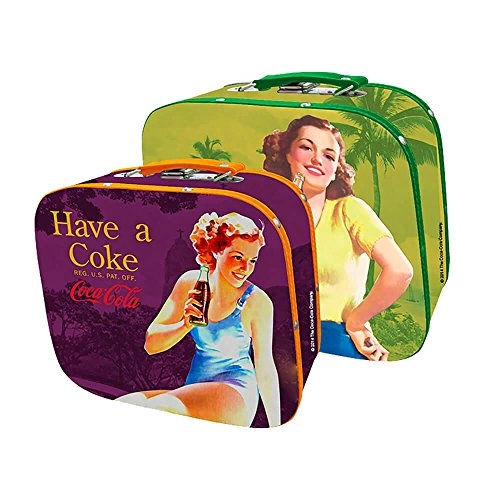 Kit Maleta Coca Cola C/2 Pin Ups